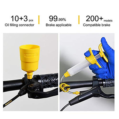 Mountain Bike Brake Bleed Kit, Bicycle Hydraulic Brake Bleed Kit for Shimano & MAGURA & SRAM Series, Bicycle Brakes Service Bleed Set, Bike Hydraulic Brake Bleed Kit