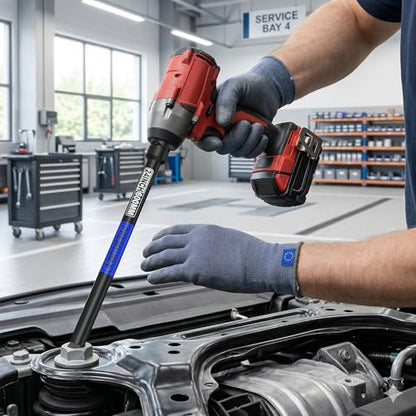 1/2" Drive Impact Extension Bar, 24 Inch Length Socket Extension, CR-V Steel, Narrow and Deep Areas in Automobile Maintenance, Mechanical Assembly or Industrial Operations - size: 1/2" 24-Inch