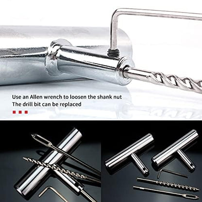 61Pcs Tire Repair Kit, Wheels Quick Seal, Universal Tire Repair Tools for Tire Repair for Car Truck Tractor Trailer Motorcycle - size: 61pcs