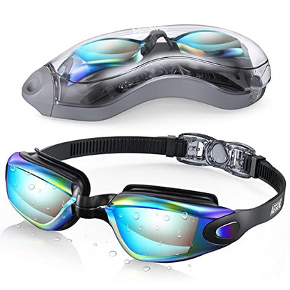 Aegend Swim Goggles, Swimming Goggles No Leaking Full Protect Adult Youth - color: Aqua