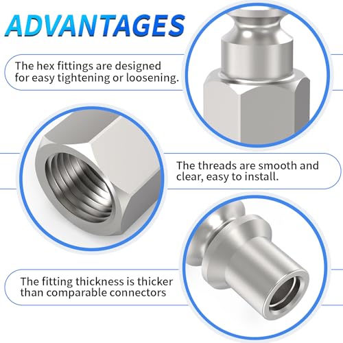ChillWaves A-Style(ARO) Air Plug, 1/4" NPT Female Pneumatic Plugs, Air Compressor Accessories Fittings(15-PACK) - size: 1/4" FNPT, style: PACK OF 15