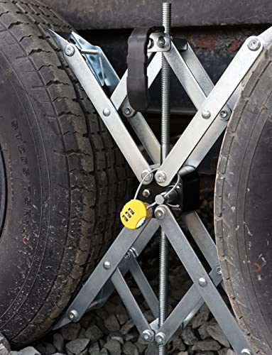 Wheel Chock X-Shaped Stabilizer (Allow Drill Adjust) Dual Axel RV Travel Trailer Camper Tire While Camping (XL-2 Pack) - size: XL-2 Pack
