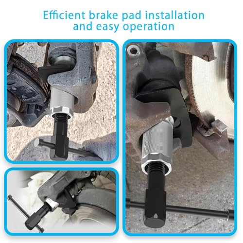 Car Brake Caliper Compression Tool, Car Rear Brake Pad Wind Back Tool, Heavy-Duty Brake Pad Spreader Suitable for Cars & Trucks Brake Pads and Reset Pistons