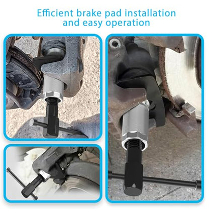 Car Brake Caliper Compression Tool, Car Rear Brake Pad Wind Back Tool, Heavy-Duty Brake Pad Spreader Suitable for Cars & Trucks Brake Pads and Reset Pistons