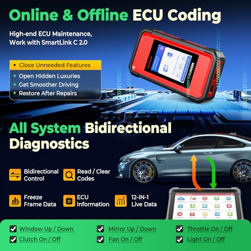 Launch X431 PRO3 V+ Elite J2534 Programming Bidirectional Scanner ECU Code | Include Endoscope, Topology Map, 2 Yrs Updates, ECU Coding, 3000+ Active Tests, 60 Services, CANFD DoIP, FCA SGW, 10" Screen