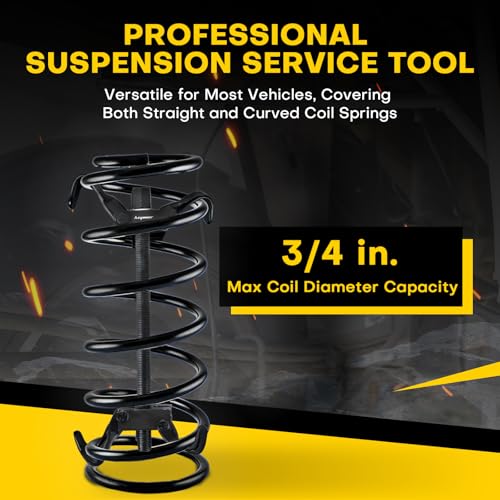 Coil Spring Compressor Tool Set | Coil Spring Compressor for Suspension,Compress,Remove & Install Strut Coil Springs, Fits Most Passenger Cars and Light Trucks