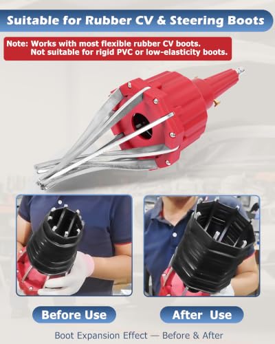 DAYUAN Pneumatic Air Power CV Joint Boot Expander Install Removal | Fits 20-115mm Most Flexible Rubber CV Boots & Steering Boots，110 Psi Max，Not For Rigid PVC or Low-Elasticity Boots