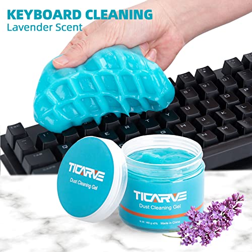 TICARVE Cleaning Gel for Car Detail Tools Car Cleaning Automotive Dust Air Vent Interior Detail Putty Universal Dust Cleaner for Auto Laptop Car Slime Cleaner - color: Blue-1Pack