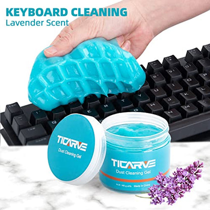 TICARVE Cleaning Gel for Car Detail Tools Car Cleaning Automotive Dust Air Vent Interior Detail Putty Universal Dust Cleaner for Auto Laptop Car Slime Cleaner - color: Blue-1Pack