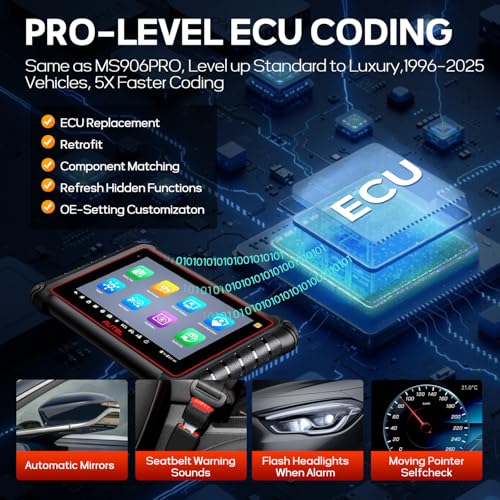 Autel MaxiPRO MP900TS Bidirectional OBD2 Scanner, Full TPMS & Coding | CAN FD DoIP Support 8-inch Auto Scan 2.0, 40+ service upgraded replacement for MK900TS, MS906PRO, MP900BT