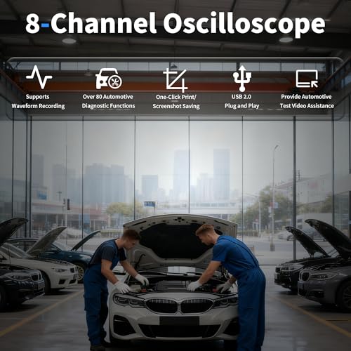 Hantek 1008C PC USB 8CH Automotive Diagnostic Digital Oscilloscope/DAQ/Programmable Generator - style: 1008C