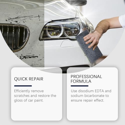 Nano Sparkle Cloth Car Scratch Remover - 2025 Upgrade Scratch Remover for Vehicles, Magic Wipes Cleaning Cloth Car Scratches Repair Paste, Scuff Repair Polishing Wax Kit for Deep Scratches