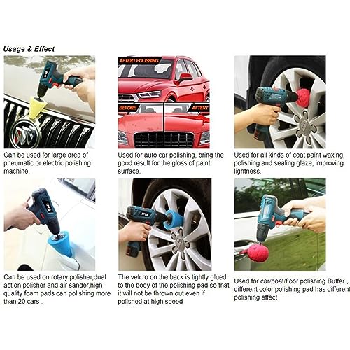 Car Polishing Pad Buffing Foam Sponge Pad Cone Polisher Buffer Pad Automotive Waxing Kit for Car Wheel Hub Headlight Polishing Angle Grinder Sanding Disc(Soft 1pc-01) - color: Soft 1pc-01