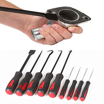 WINTOOLS 9-Piece Scraper Hook and Pick Tool Set Car Removal Tool O Rings Seals Rubber
