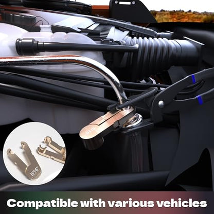 KJE 26PCS Master Quick Fuel Line Disconnect Tool Set, GM Fuel Line Disconnect Tool Kit with Fuel & A/C Disconnect Pliers, Transmission Line Removal Tool for Ford and More use, BLACK - size: 26PCS