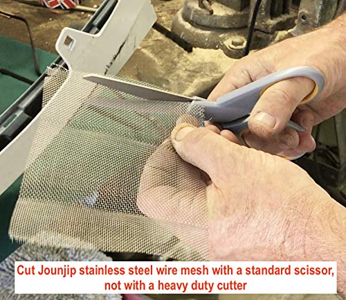 JOUNJIP Reinforcing Stainless Steel Mesh for Bumper Kayak Thermoplastic Repairs - Use with Plastic Welding Kit - 2 pack