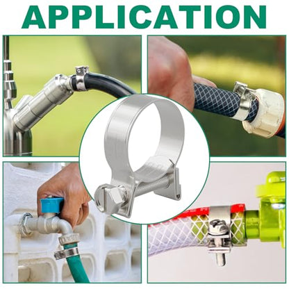 OURU Fuel Line Clamp 304 Stainless Steel,20PCS Adjustable 5/16"-13/32" Dia (8-10mm) Mini Fuel Injection Gas Line Hose Clamps,Pipe Clamp for Automotive,Diesel Petrol Pipe - size: 20PCS 5/16"-13/32" (8-10mm)