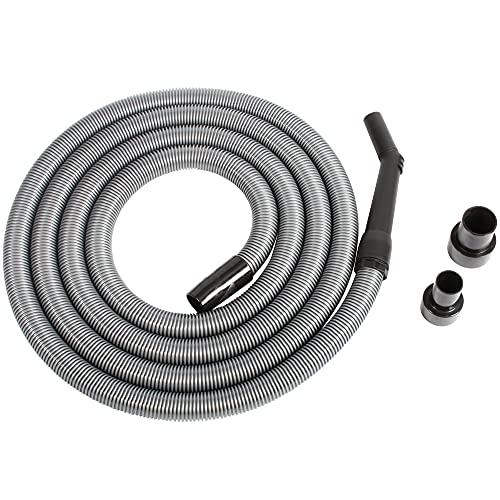 16 Ft. Premium Shop Vacuum Extension Hose with 2 tank adapters and 1.25" curved end - size: 16 Ft. Hose