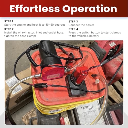 ATPEAM 12V 60W Oil and Diesel Fluid Pump Extractor for Trucks, RVs, Boats, and ATVs