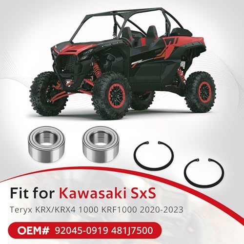 Front Wheel Bearing Kit for Kawasaki Teryx KRX KRX4 1000 KRF1000 2020-2023 OEM# 92045-0919 481J7500