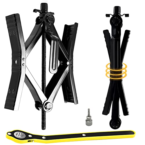Proud Panda Small Camper Wheel Chock Shaped RV Stabilizer for Travel Trailer,Anti-Move Tire Wheel Chock with Accessories-Pair,Heavy Duty Truck RV Tire Scissor Locking X Chock,Fit for 2” to 10” - size: Tire Spacing:2in-10in