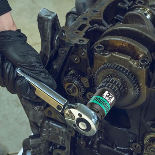 8 Piece 3/4" Drive Impact Socket Set, Metric Axle Nut Sockets, 26-38mm Thicker Jumbo Sockets, Socket Set, 6 Point, Cr-V, Vehicle and Apparatus Maintenance - size: 3/4" 8pcs Metric