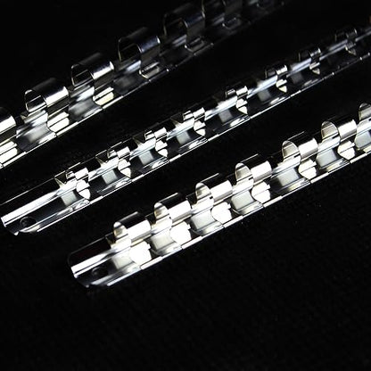ABN Metal Socket Organizer Tray - 3pc Set 1/4in, 3/8in, 1/2in Drive Socket Tray & Clips