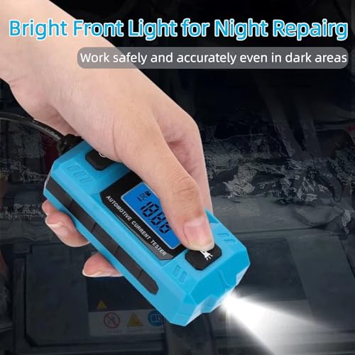 CNBJ-611 Automotive Circuit Fault Probe Tester, 0.01A~19.99A Portable High-Precision Fuse Tester Automotive Tool, with Led Display & Front Lighting, Probador De Relay Automotriz, Max 48v