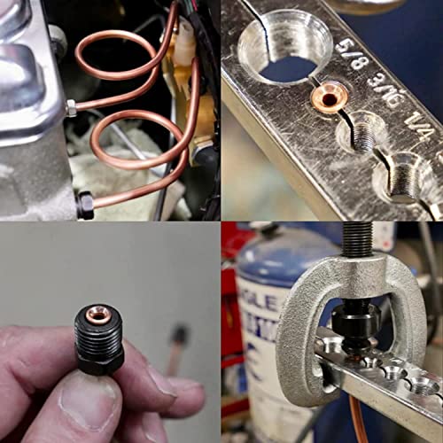 25ft 3/16 Copper-Nickel Brake Line Kit 16x2 Fittings, 2 Kits | 0.028" wall thickness, Inverted Flare with SAE thread, flexible and anti-rust for vehicle replacement - size: 3/16, 2 Kits