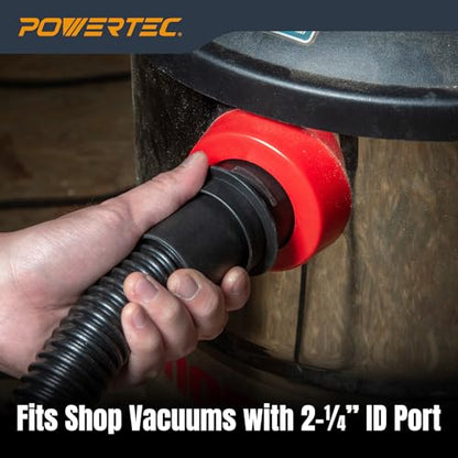 POWERTEC Shop Vacuum Attachment 5 Piece Kit for Wet Dry Vac with 2-1/4" Inlet, Shop Vac Accessories Kit for Workshop Cleaning and Car Detailing (70448)