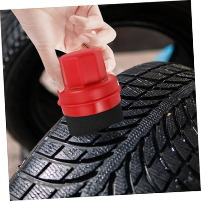 Ciieeo Tire Shine Applicator Sponge Pad Set High Density Waxing Tool for Cars Handheld Tire Dressing and Polishing Kit for Auto Detailing and Wheel Care