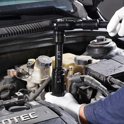 VEVOR Impact Socket Set 3/4 Inches 22 Piece Deep Impact Sockets, 6-Point Sockets, Rugged Construction, CR-V Drive Socket Set Impact SAE 13/16 inch - 2 inch, Includes Carrying Case and Ratchet Handle - style: 3/4" 22PCS