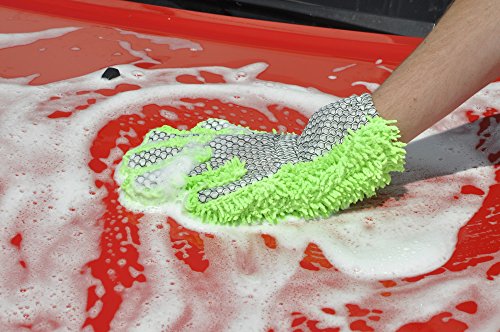 Detailer's Preference Double-Sided Microfiber Car Detailing Glove for Interior & Exterior, Knobby for Dusting, Smooth for Scrubbing, Non-Abrasive, Durable, Safe on Paint, Great for Hard-to-Reach Areas