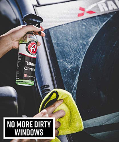 Adam's Polishes Glass Cleaner - Car Window Cleaner | Car Wash All-Natural Streak Free Formula for Car Cleaning | Safe On Tinted & Non-Tinted Glass | Won’t Strip Car Wax or Paint Protection - size: 640 fl. oz (5 Gallon)