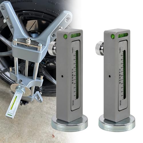 RULLINE 2PCS Universal Magnetic Gauge Tool Wheel Alignment Camber Alignment Tool Magnetic Wheel Alignment Gauge Camber Caster Strut Wheel Alignment Tool for Truck Car RV - size: 2 PACK