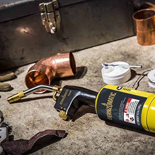 Bernzomatic TS4000 Trigger Start Torch 361524 (TS4000 Torch + 3 Pack Propane Gas) - style: TS4000 Torch + 3 Pack Propane Gas
