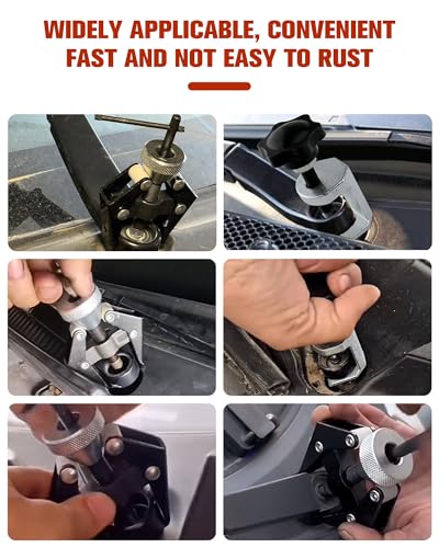 Windshield Wiper Arm Removal Tool Kit, Universal Car Wiper Puller & Small Bearing Remover, Stainless Steel for Auto Truck SUV Repair Accessories