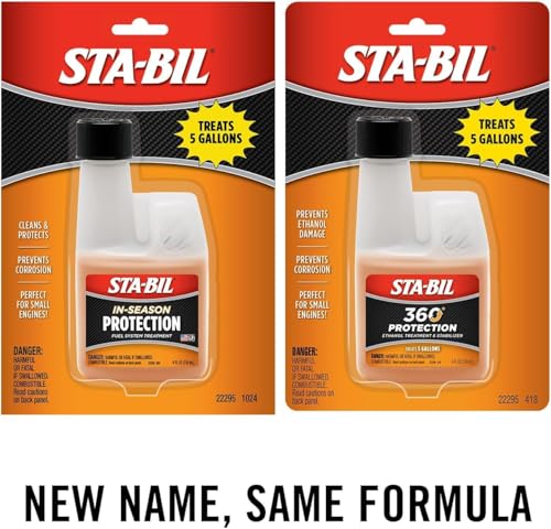 STA-BIL 360 Protection Ethanol Treatment and Fuel Stabilizer - Prevents Corrosion - Prevents Ethanol Damage - Cleans Entire Fuel System - Treats 5 Gallons, 4 fl. oz. (22295) - size: 4 Fl Oz (Pack of 1)