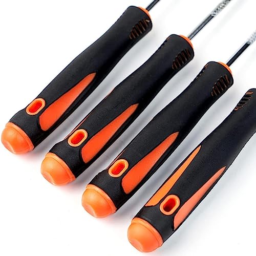 Hook and Pick Set with Case 13 Pcs - Clip Pliers & Fastener Remover, Gasket Scraper Tool, Magnetic Pick Up Tool, for Hose Removal Puller and Auto Upholstery Combo Repair Kit - size: 13set