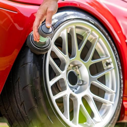 Tire Shine Applicator, Reusable Car & Truck Tire Dressing Applicator for No-Drip,Car Washing Applicators Pad for Applying Tire Shine,Works with All Tire Shine & Gels,Car Detailing Tool (1)