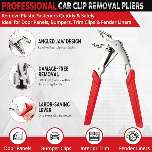 10PCS Fuel Line Disconnect Tool, Electrical Disconnect Pliers, Automotive Electrical Disconnect Pliers Kit for Cars, Trucks & SUVs with Storage Bag