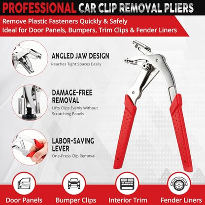 10PCS Fuel Line Disconnect Tool, Electrical Disconnect Pliers, Automotive Electrical Disconnect Pliers Kit for Cars, Trucks & SUVs with Storage Bag