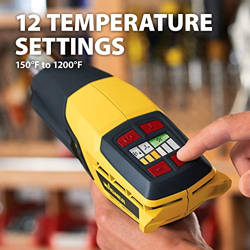 Wagner Spraytech 0503063 FURNO 500 Variable Temp Heat Gun, 2 Nozzles & 12 Temperature Settings Ranging 150°F-1200°F, Electric Heat Gun for Paint Removal, Bending PVC, Crafts and More - size: FURNO 500