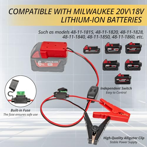 12V 100W Oil Transfer Pump, 5.8L/Min High Flow Oil Change Pump With Battery Adapter Compatible with Milwaukee M18 Battery, Fluid Transfer Pump for Truck, Motorcycle, Boat, Generator, Lawn Mower - color: SET 03