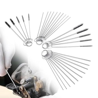 Carburetors Carbon Dirt Jet Remove Cleaner, 20 Cleaning Needles + 10 Nylon Brushes Tool Kit, Compatible with Motorcycle ATV Moped Welder Carb Chainsaw Spray Guns - size: 20 Cleaning Needles