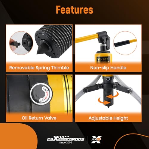 maXpeedingrods 20T Hydraulic Gear Puller, Hydraulic Wheel Bearing Puller Kit, 2 or 3 Jaws Puller, Bearing Hub Separator, Heavy Duty Hydraulic Puller Separator Tool - style: 2 or 3 Jaws