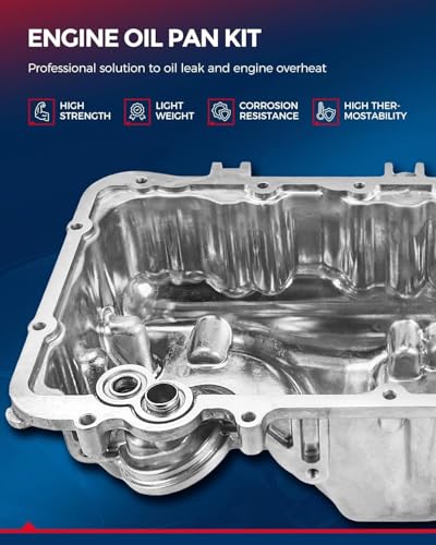 KAX FP53A Engine oil pan with Drain Plug Compatible with 2005-2007 Five Hundred/Freestyle/Montego - color: Engine oil pan, size: FP53A for Five Hundred, Freestyle