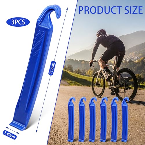 Tire Lever Bicycle Repair Tools Tyre Lever Tire Removal Tool for Tire Removal and Installation, Fits Most Bicycle Tires - color: 3 Pack Blue