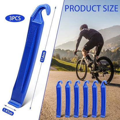 Tire Lever Bicycle Repair Tools Tyre Lever Tire Removal Tool for Tire Removal and Installation, Fits Most Bicycle Tires - color: 3 Pack Blue