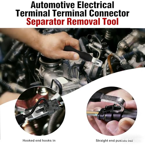 Automotive Electrical Terminal Connector Separator Tool - Universal Vehicle Wire Terminal Remover (1Pcs(Black)) - color: 1pcs(black)